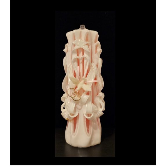 Vintage San Martin Pink Cinderella Wedding Gown - Picture 10 of 11